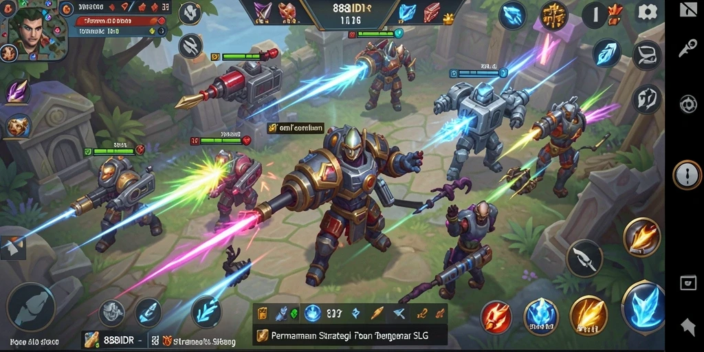 Tampilan gameplay SLG yang menantang dan mendebarkan.