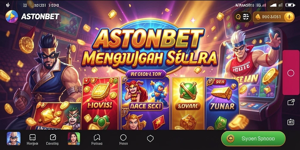 Tampilan gameplay menarik dari permainan Slot ASTONBET.