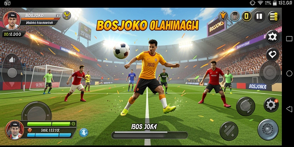 Tampilan menarik dari gameplay seru dalam BOSJOKO.