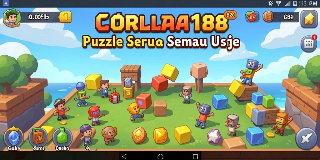 Tangkapan layar menunjukkan gameplay menarik dari CORLA188 yang menguji logika dan strategi.