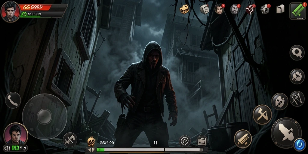 Gameplay menegangkan di GG999 dengan suasana horror yang menyeramkan.
