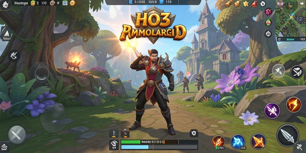 Tampilan gameplay menarik dalam dunia MMORPG HO3.