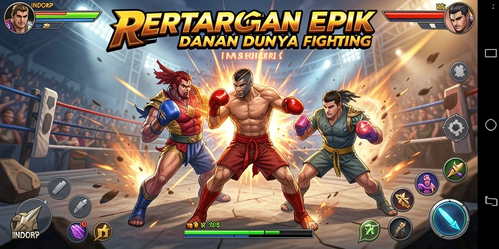 Tampilan gameplay aksi mendebarkan di INDORP.