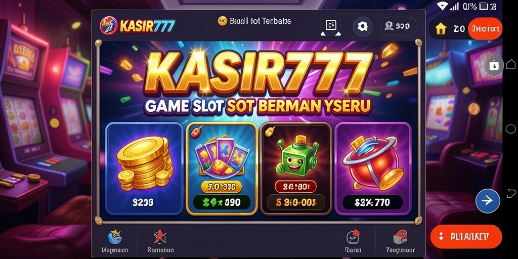 Tampilan gameplay menarik dari KASIR777 dengan berbagai mesin slot.