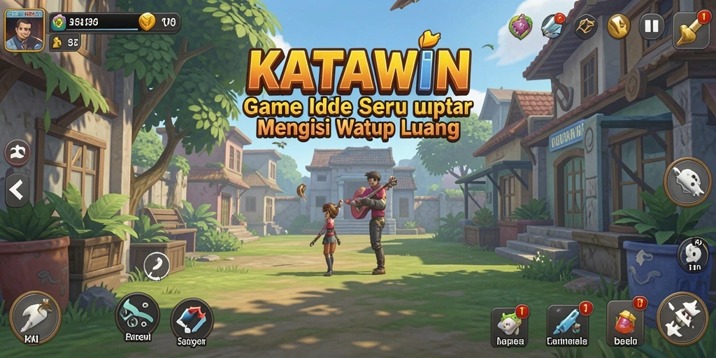 Tangkapan layar KATAWIN menampilkan gameplay Idle yang menarik dan interaktif.