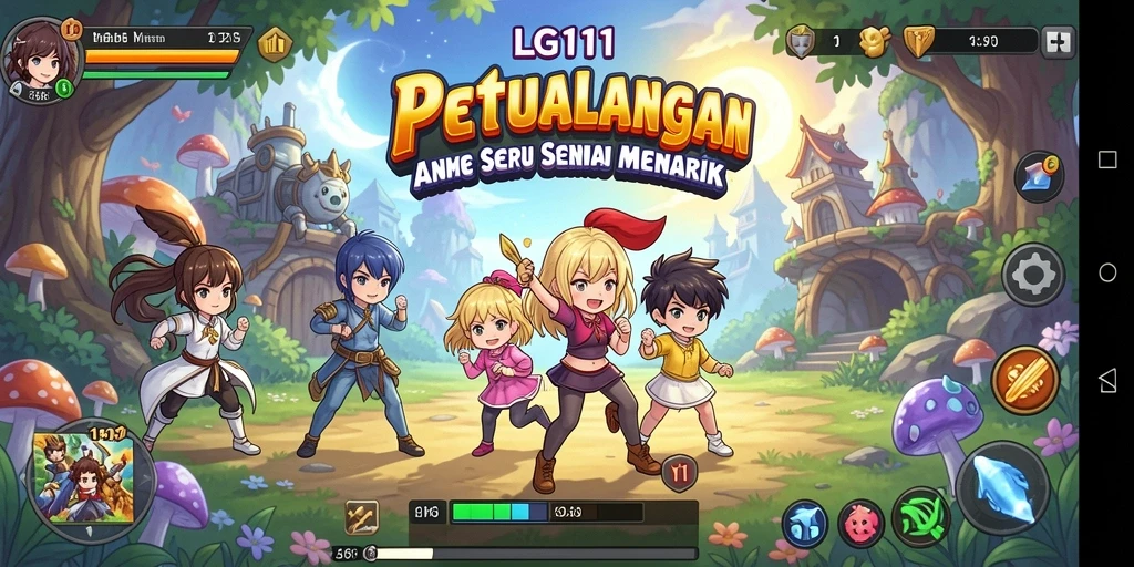 Tampilan gameplay Menawan dalam LG111 dengan karakter Anime.
