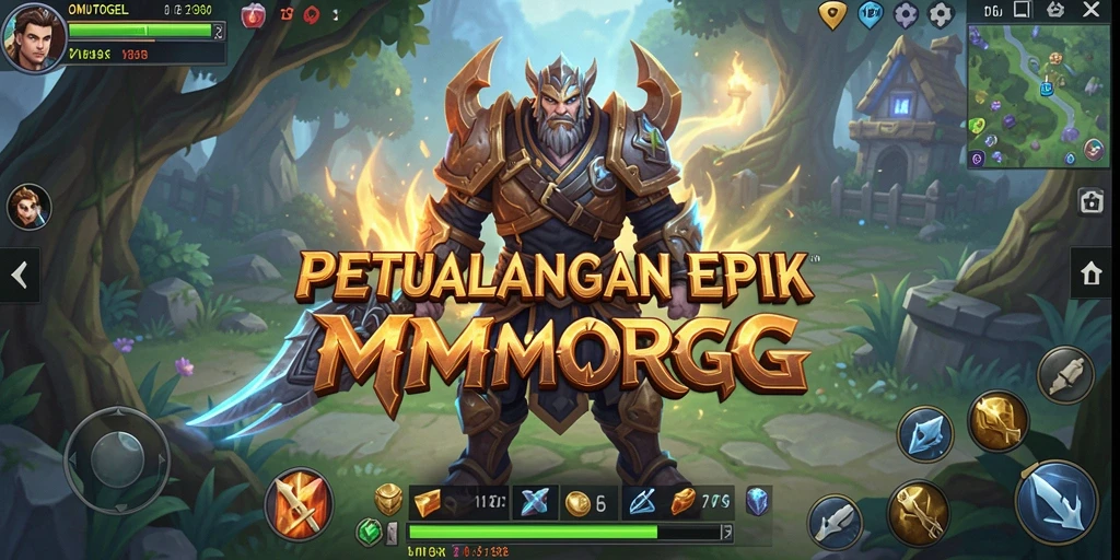 Screenshot OMUTOGEL menampilkan aksi seru dalam dunia MMORPG.