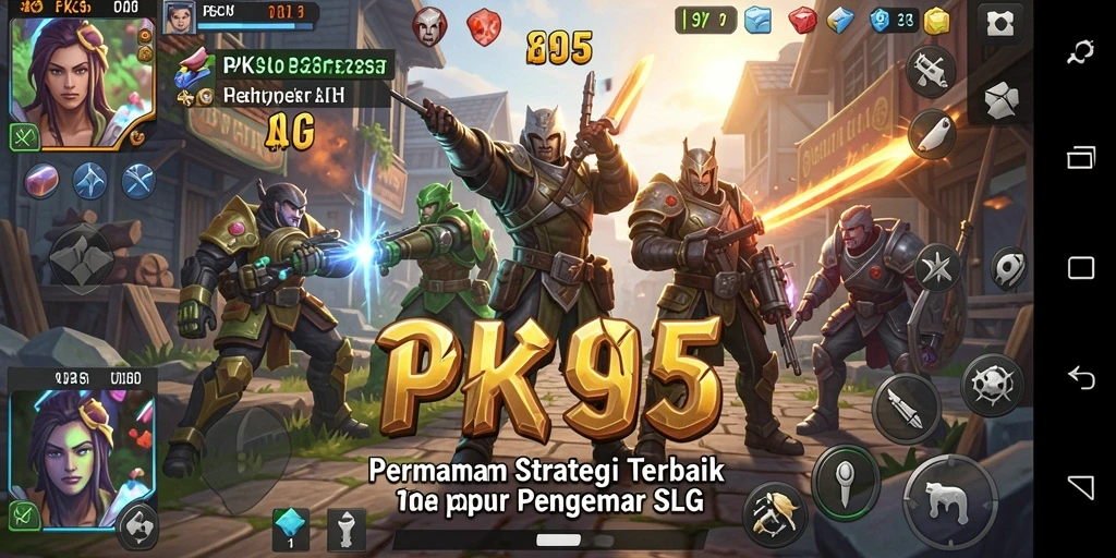 Tampilan gameplay PK95 yang menarik dan strategis.