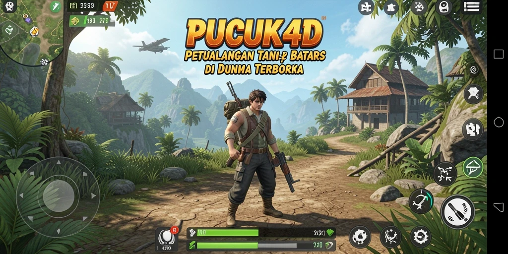 Screenshot utama PUCUK4D menampilkan petualangan di dunia terbuka yang memukau.