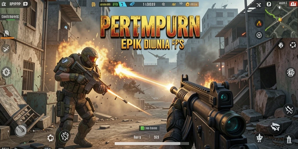 Tangkapan layar menampilkan aksi seru gameplay RPRPRP dalam mode FPS.