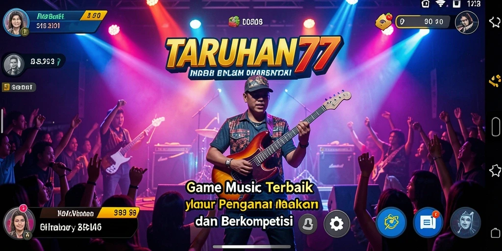 Screenshot TARUHAN77 menampilkan pengalaman menyanyi yang seru dalam game.