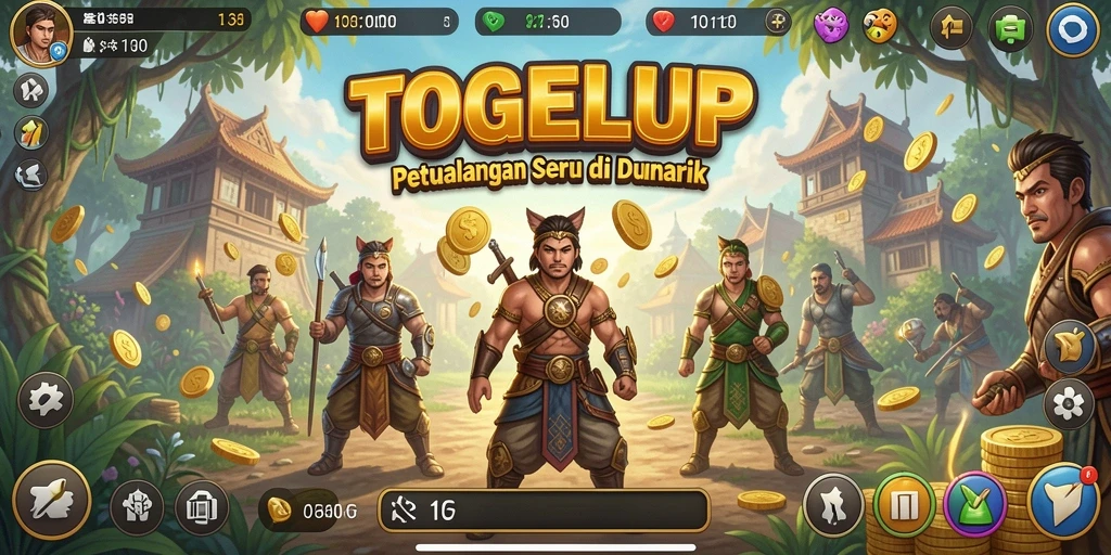 Tampilan gameplay TOGELUP yang penuh aksi dan tantangan.
